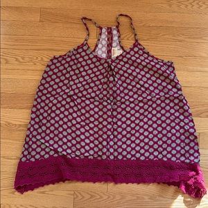 Patterned Racerback Tank